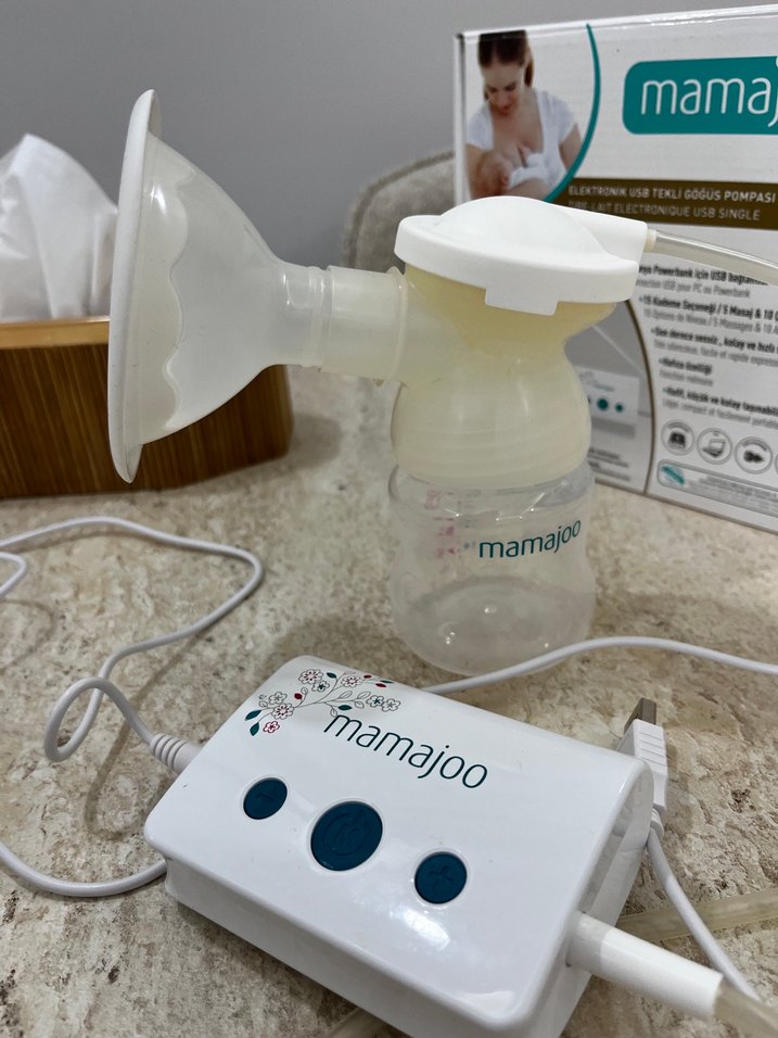 Mamajoo Elektronik USB Tekli Göğüs Pompası Beyaz - Görsel 3