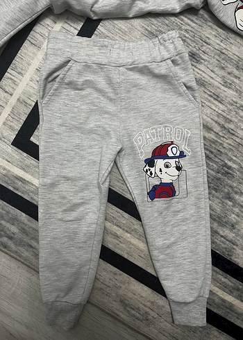 Gri Baskılı Erkek Çocuk Eşofman Takımı - Görsel 3