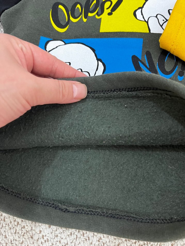 Uzun Kollu, Baskılı, Örme Bebek Erkek Sweatshirt - Görsel 5