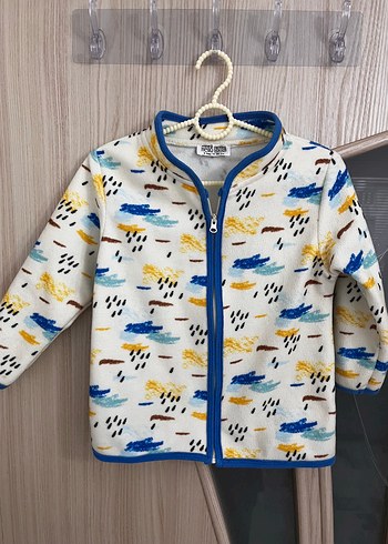 HelloBaby Renkli Yagmur Desenli Cocuk Fermuarli Ceket