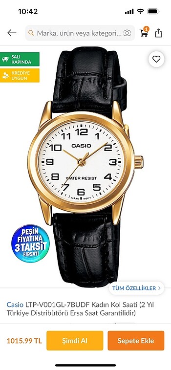 Casio orijinal saat