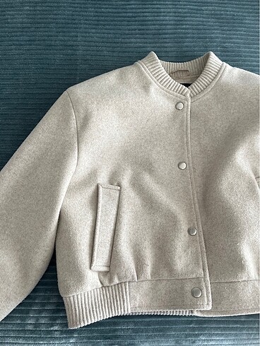 xs Beden Zara krem mont