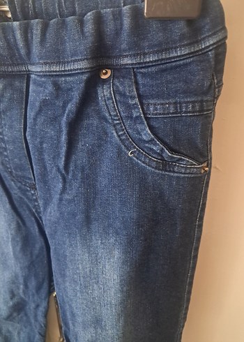 12-13 Yaş Beden lacivert Renk Kızlar için Lacivert Dar Kesim Kot Pantolon
