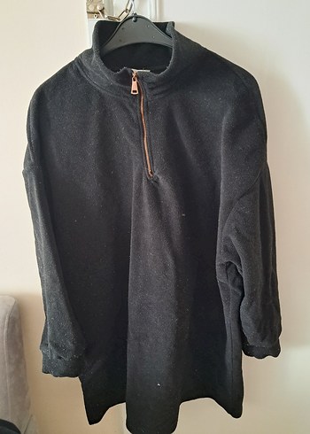 Fermuarlı Siyah Kadın Sweatshirt