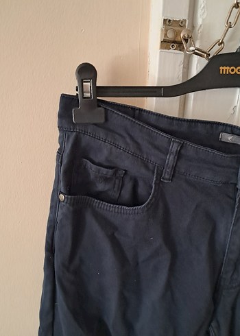 36 Beden Erkek Lacivert Bol Kesim Denim Pantolon