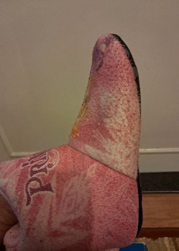 Kız Çocuk Pembe Desenli Sıcak Terlik - Görsel 5