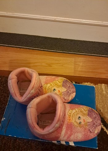 Kız Çocuk Pembe Desenli Sıcak Terlik - Görsel 2