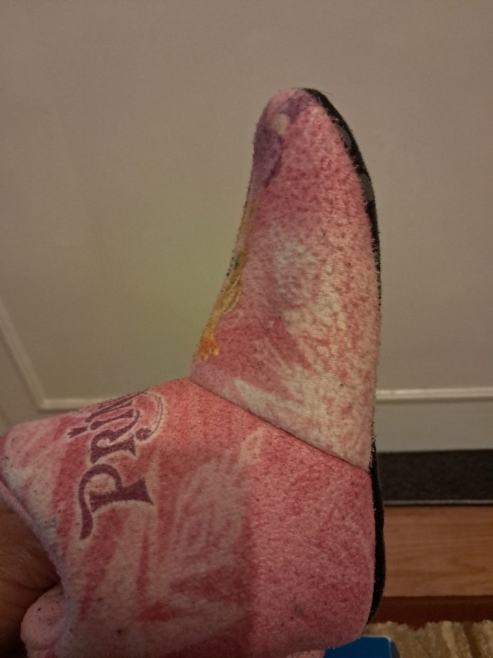 Kız Çocuk Pembe Desenli Sıcak Terlik - Görsel 5