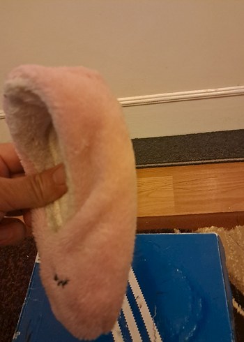 Kızlar için Pembe Nakışlı Sıcak Terlik - Görsel 2