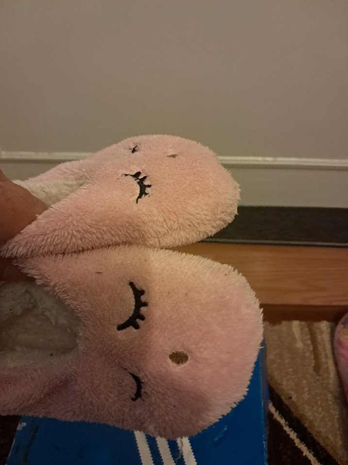 Kızlar için Pembe Nakışlı Sıcak Terlik - Görsel 5