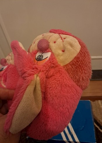 Kız Çocuk Pembe Peluş Ev Terliği - Görsel 5