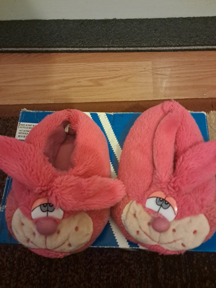 Kız Çocuk Pembe Peluş Ev Terliği - Görsel 3