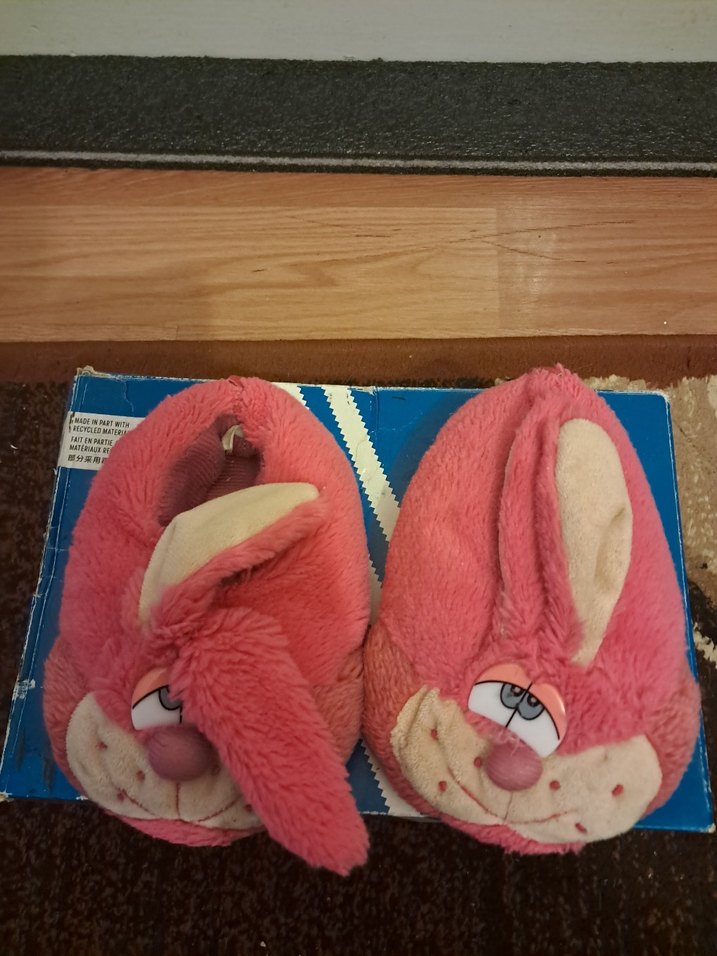 Kız Çocuk Pembe Peluş Ev Terliği - Görsel 2