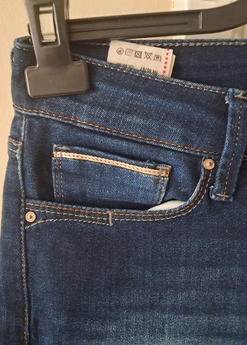 26 Beden lacivert Renk Kadın Lacivert Midi Boy Denim Pantolon