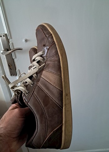 Erkek Kahverengi Spor Ayakkabı Bağcıkları - Görsel 6