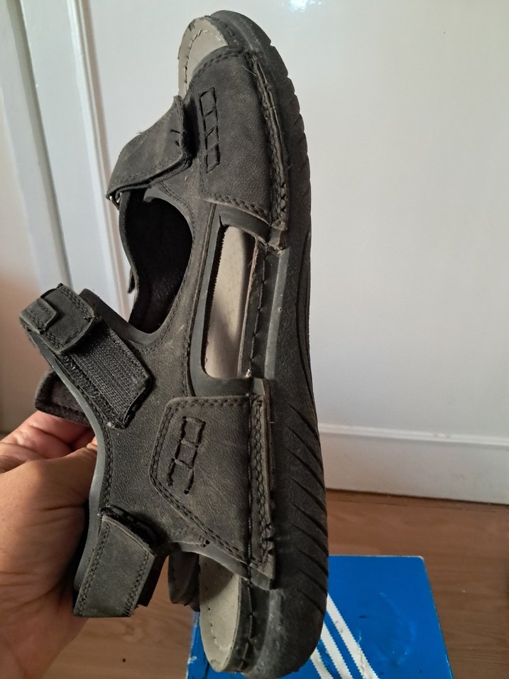 Gri Erkek Outdoor Sandaletler Tokalı - Görsel 5