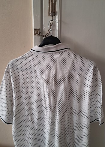 Gri Noktalı Beyaz Erkek Polo Tişört - Görsel 5