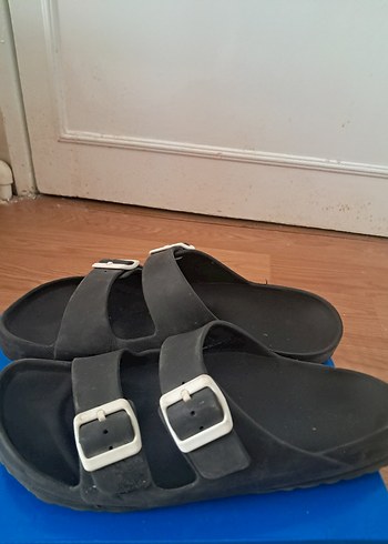 Siyah Birkenstock Tokalı Terlik - Görsel 3