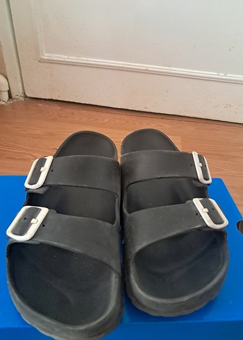 Siyah Birkenstock Tokalı Terlik - Görsel 5