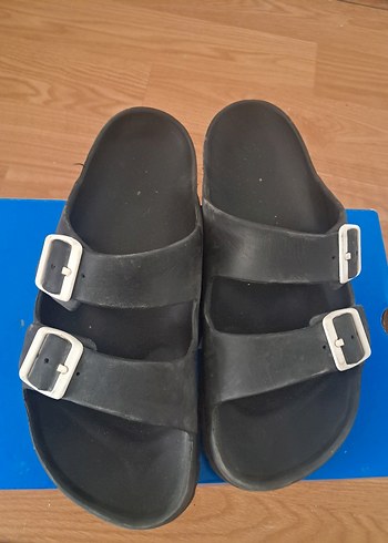 Siyah Birkenstock Tokalı Terlik - Görsel 4
