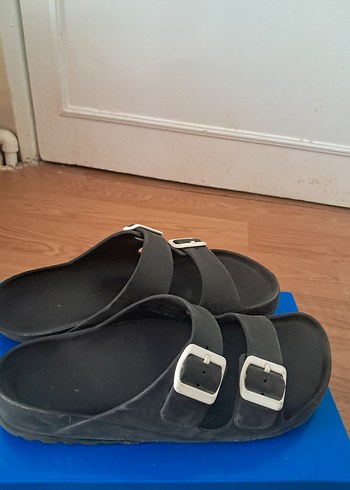 Siyah Birkenstock Tokalı Terlik - Görsel 6