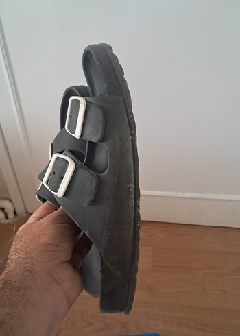 Siyah Birkenstock Tokalı Terlik - Görsel 8