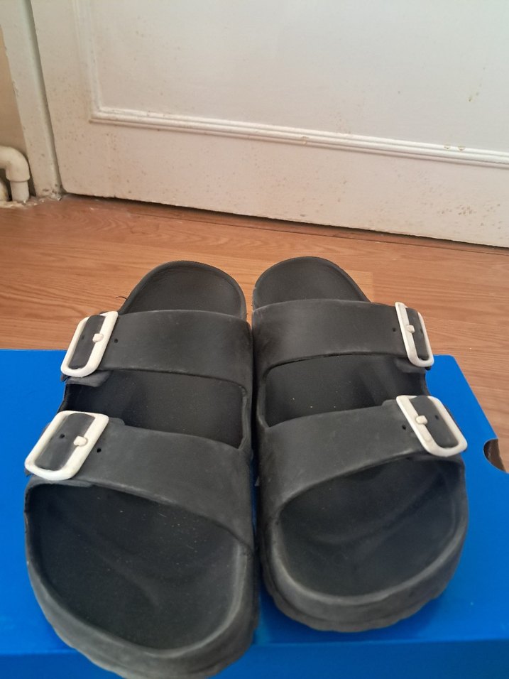 Siyah Birkenstock Tokalı Terlik - Görsel 5