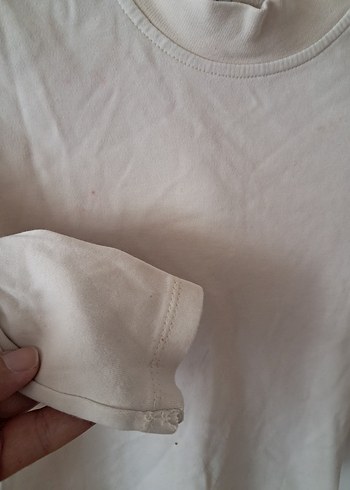 Beyaz Çocuk Uzun Kollu Atlet - Görsel 3