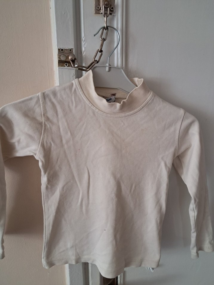 Beyaz Çocuk Uzun Kollu Atlet - Görsel 2