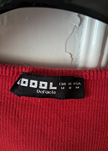 m Beden Bayan Uzun Kollu Kırmızı Bolero