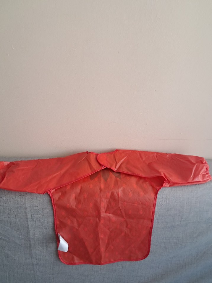 Çilek Desenli Uzun Kollu Bebek Önlüğü - Görsel 5