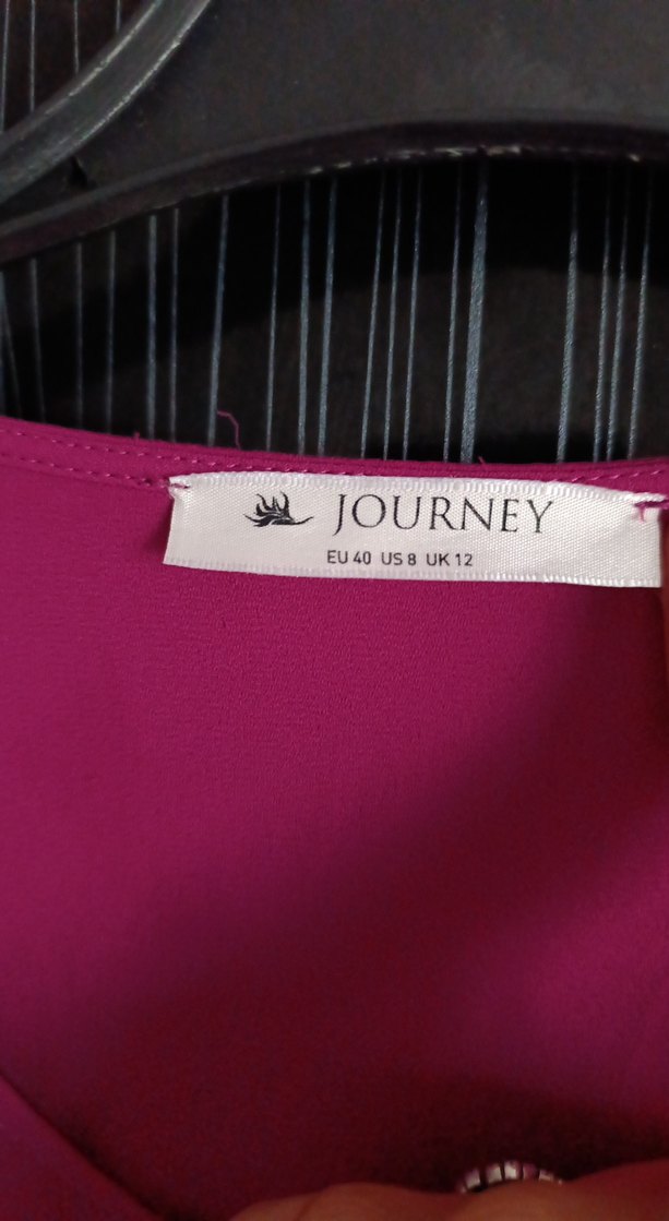 Pembe Düğmeli Uzun Kollu Kadın Gömlek - Görsel 3