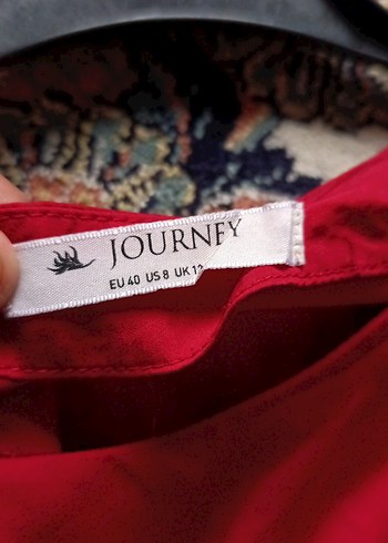 Kırmızı Salaş Uzun Kollu Bluz - Görsel 3