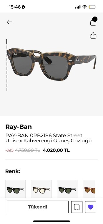 Rayban Güneş Gözlüğü