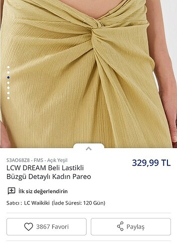 xl Beden yeşil Renk Pareo