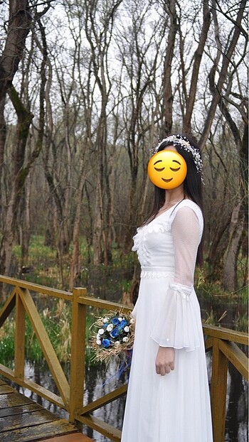 Beyaz nikah elbisesi