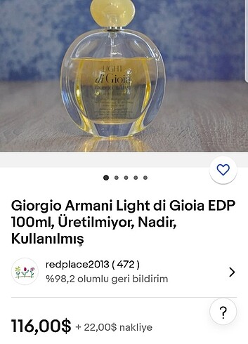 Beden Renk Armani Light Di Gioia