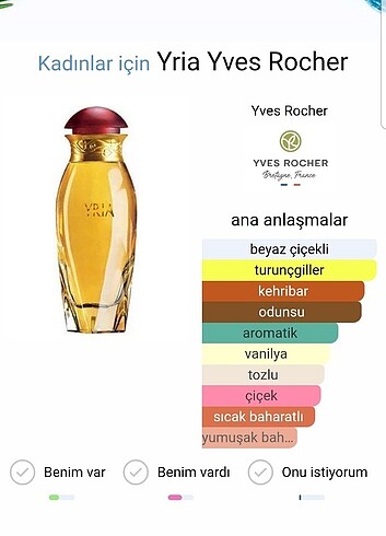  Beden Yves Rocher Yria 