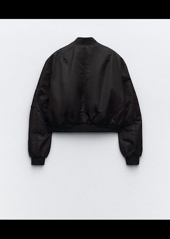 Zara Siyah Su İtici Bomber Ceket - Görsel 2