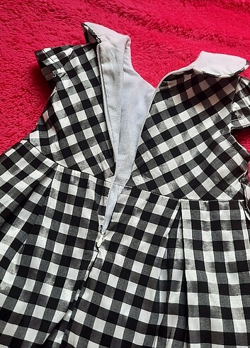 12-18 Ay Beden siyah Renk Vintage elbise