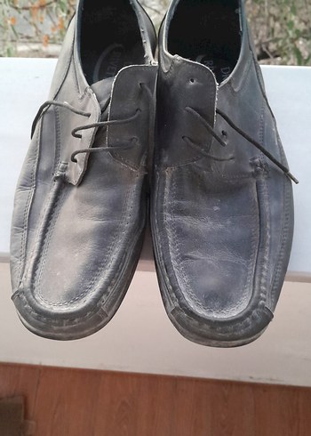 Siyah Deri Erkek Klasik Ayakkabı