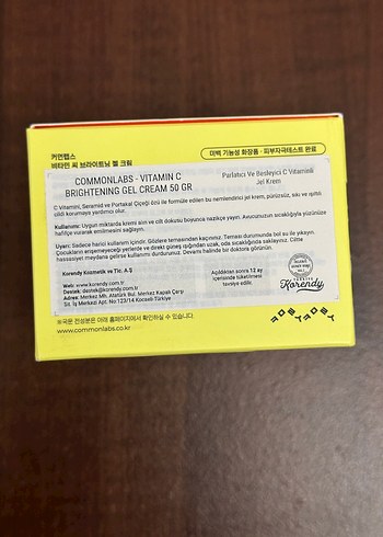 Commonlabs  Vitamin C Aydınlatıcı Jel Krem - Görsel 3