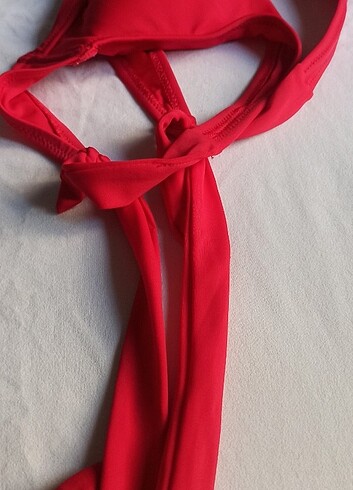 Penti Penti kırmızı üçgen bikini üstü