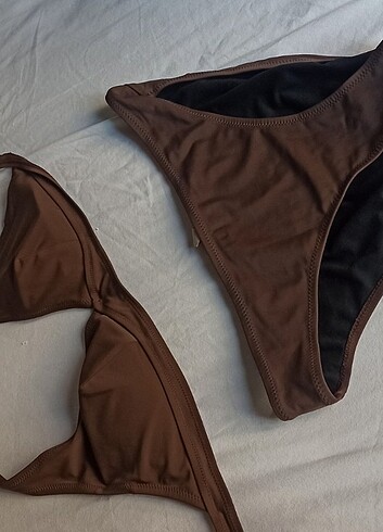 42 Beden Penti Kahverengi bikini üstü