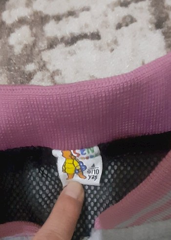 Çocuk Gri-Pembe Fermuarlı Ceket forma - Görsel 2