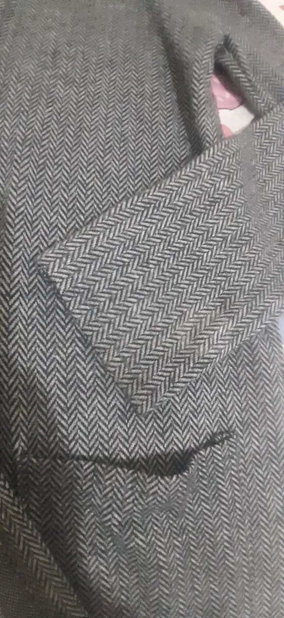 Uzun Gri  Kadın Kaban - Görsel 2