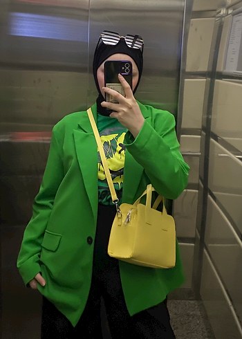 Yeşil Kadın Blazer Ceket