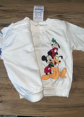 Renkli Baskılı Pamuklu Erkek Sweatshirt - Görsel 2