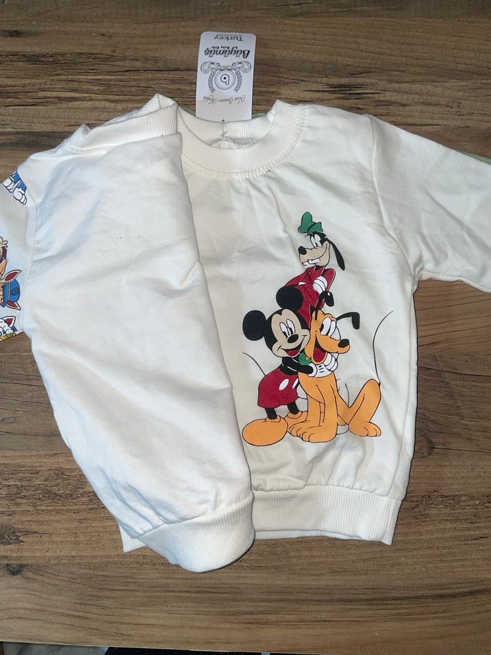 Renkli Baskılı Pamuklu Erkek Sweatshirt - Görsel 2