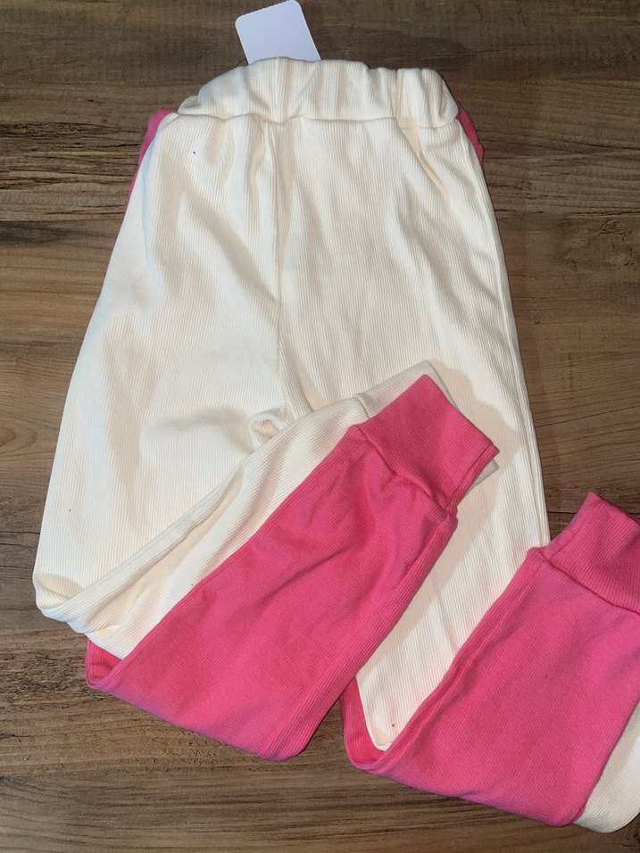 Kız Çocuk Pembe Fitilli Eşofman - Görsel 2